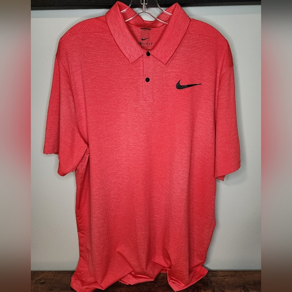Nike Other - Nike Tigerwoods Mens Red Dri-Fit Golf Polo Size XL